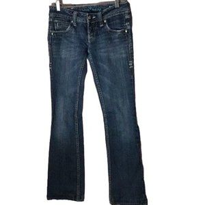 Womans 28 Sang Real by Miss Me Low Rise Bootcut Blue King Richard II Style SJP30